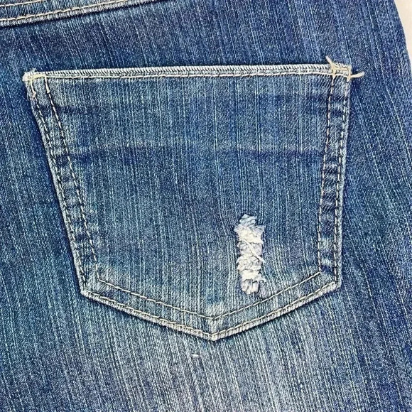 Therapy Destressed Denim Jean Shorts Sz 3 - Picture 7 of 11